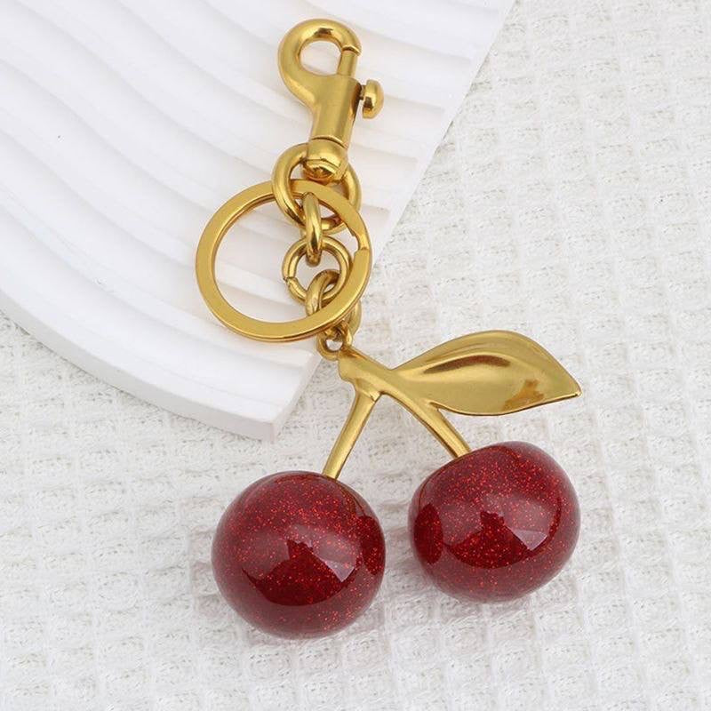 Cherry Charm Keyring