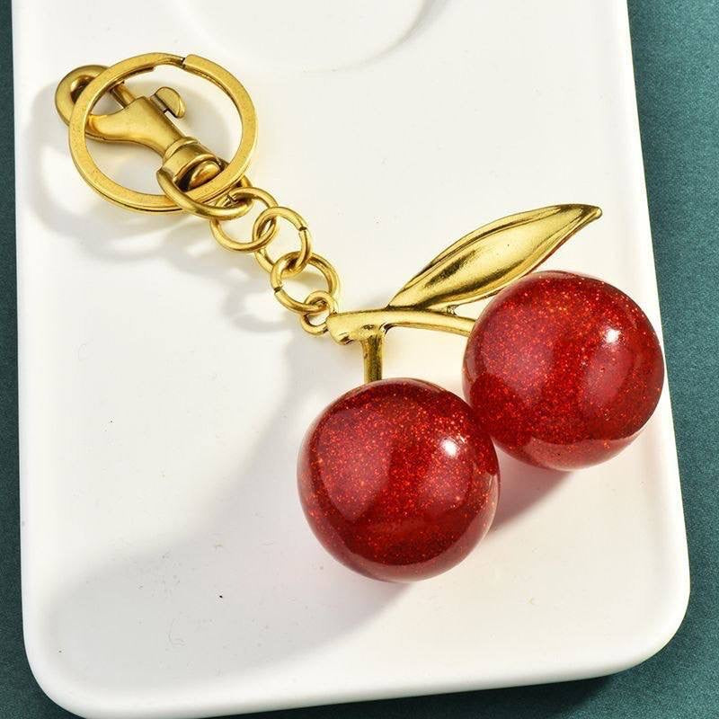Cherry Charm Keyring