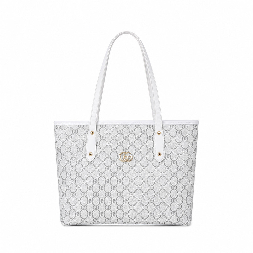 Classic Structured Logo Tote Bag