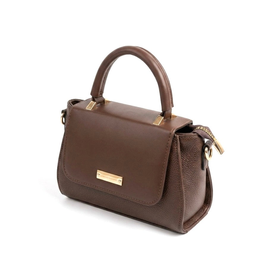 Structured Top-Handle Crossbody Bag