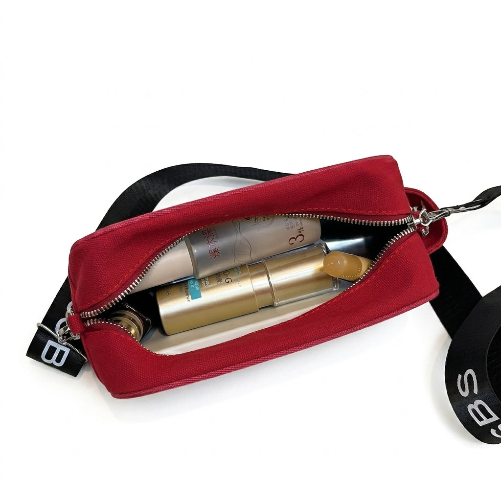 Canvas Crossbody Camera Bag