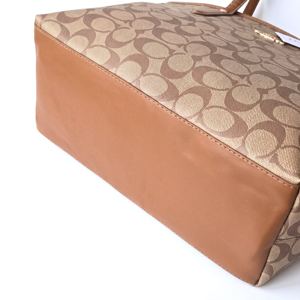 Classic Structured Logo Tote Bag