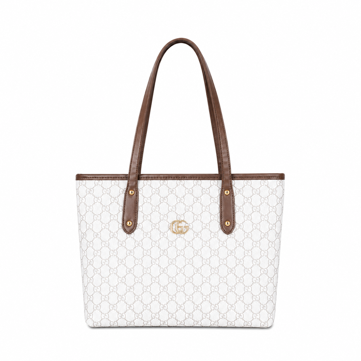 Classic Structured Logo Tote Bag