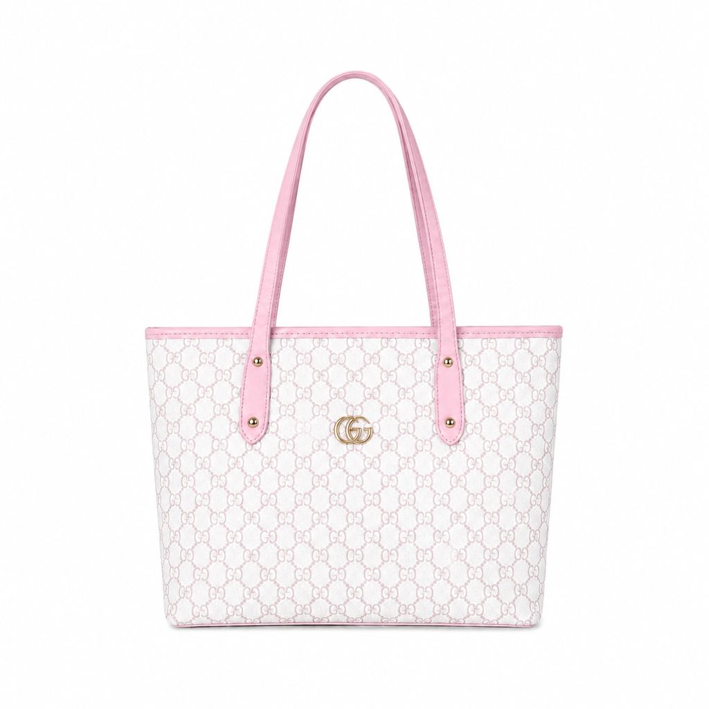 Classic Structured Logo Tote Bag