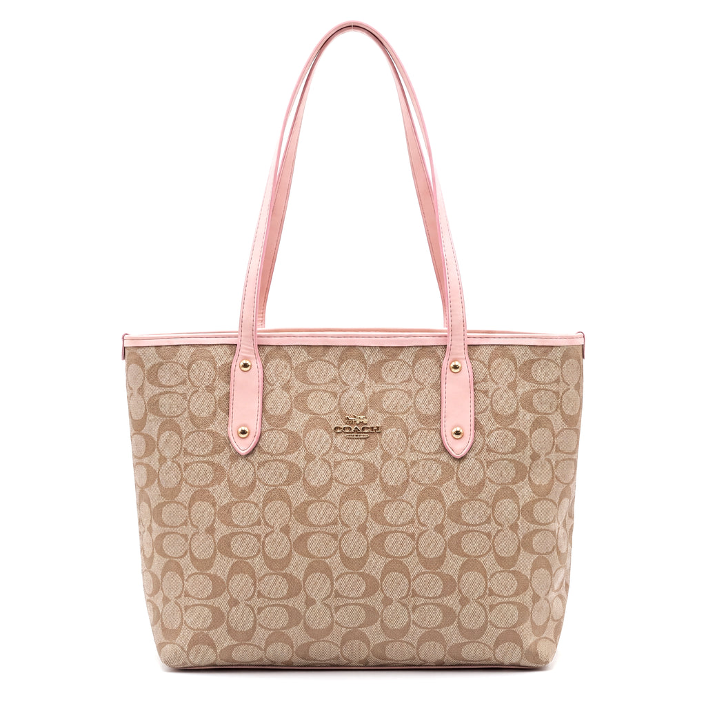 Classic Structured Logo Tote Bag
