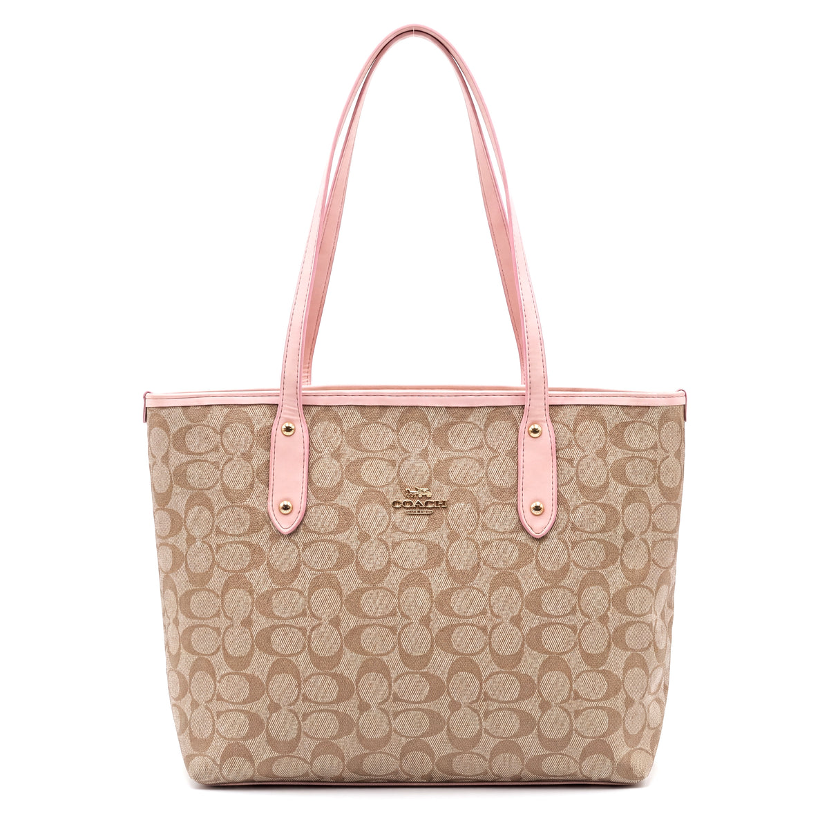 Classic Structured Logo Tote Bag
