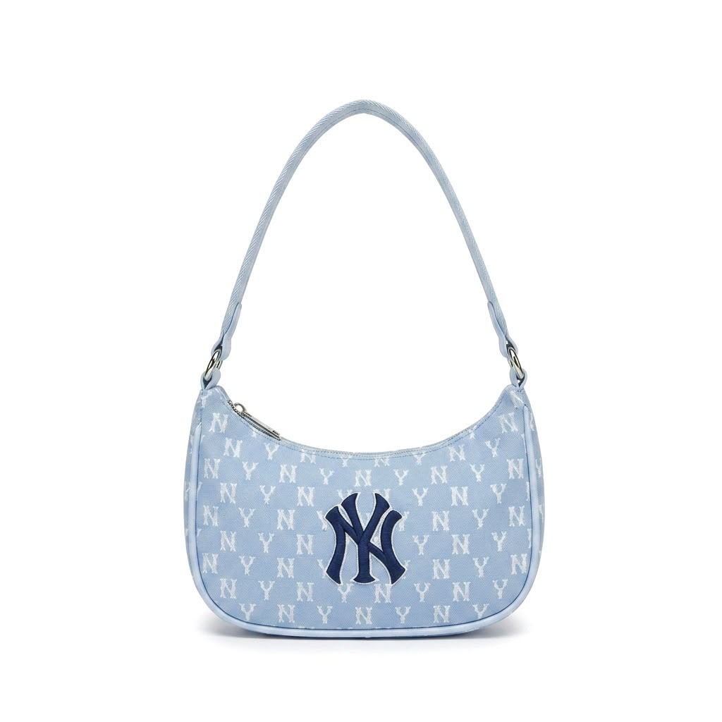 NY Monogram Jacquard Shoulder Bag