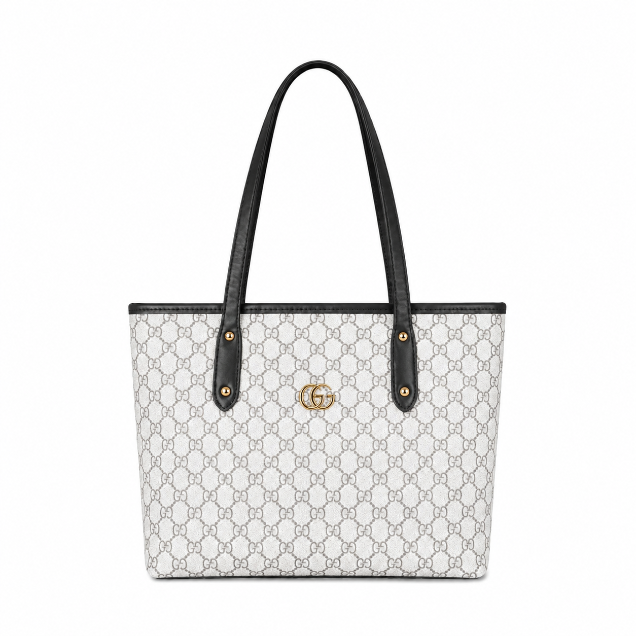 Classic Structured Logo Tote Bag