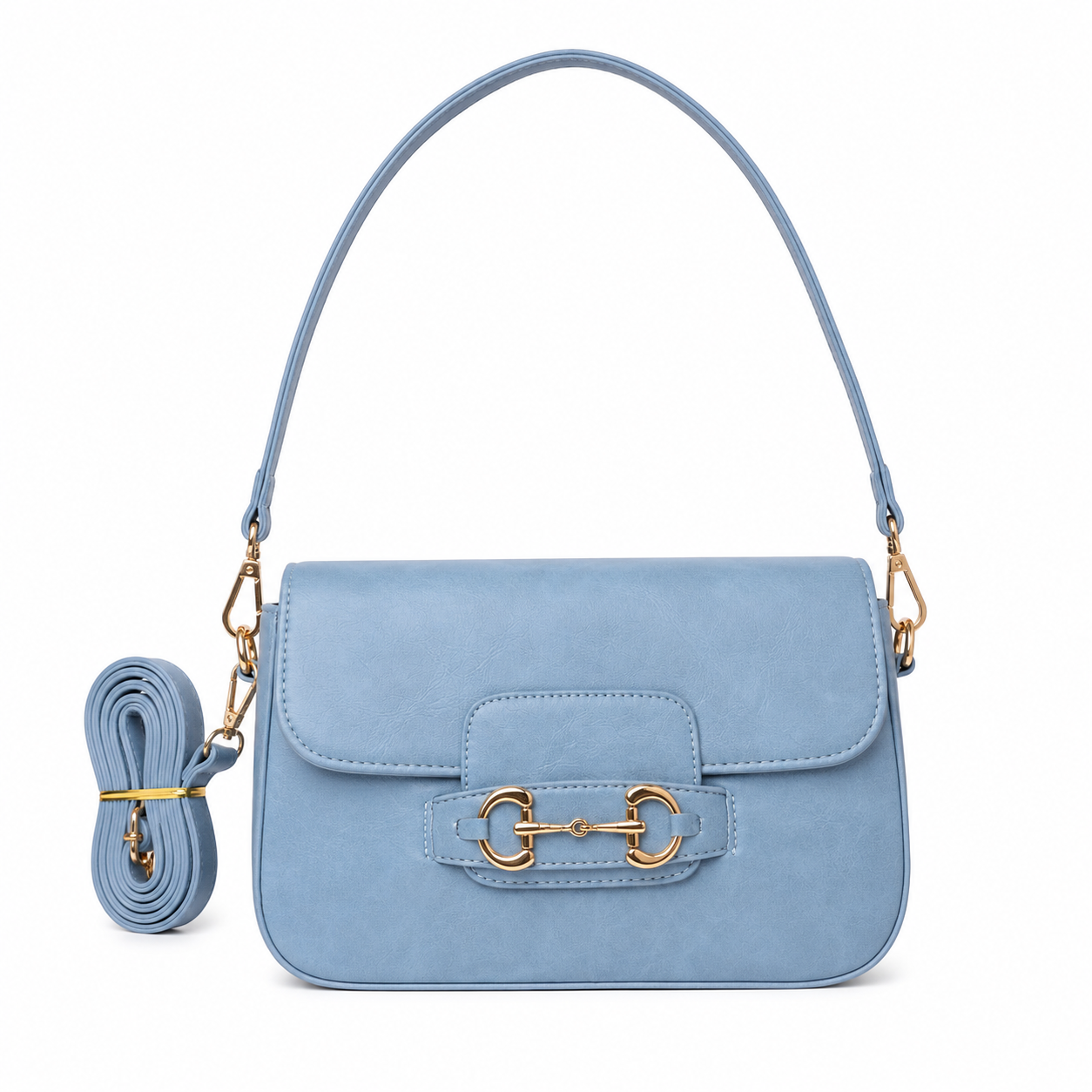 Aria Horsebit Shoulder Bag