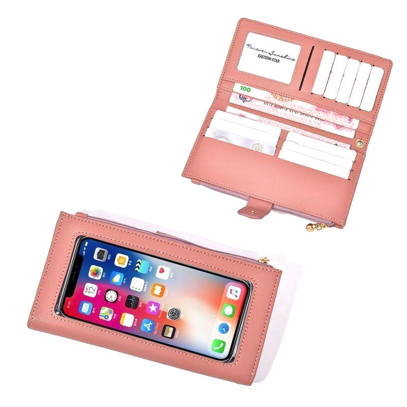 Long Wallet with Touchscreen Phone Pocket & Wristlet