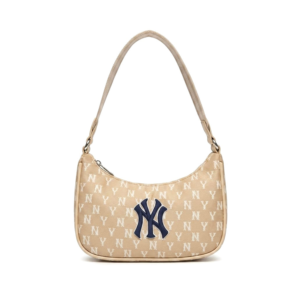 NY Monogram Jacquard Shoulder Bag