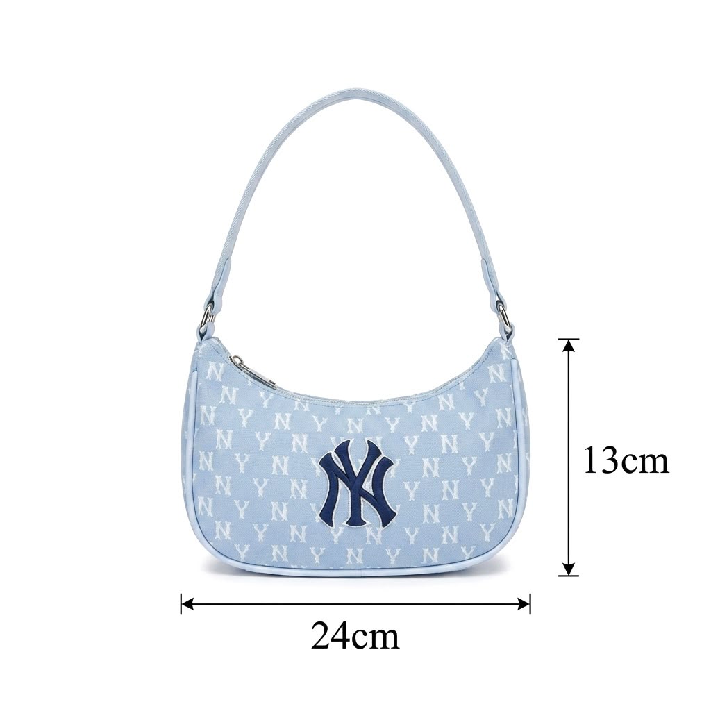 NY Monogram Jacquard Shoulder Bag