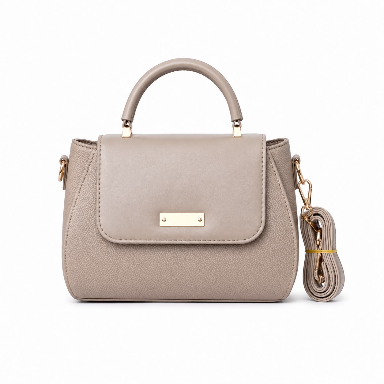 Structured Top-Handle Crossbody Bag