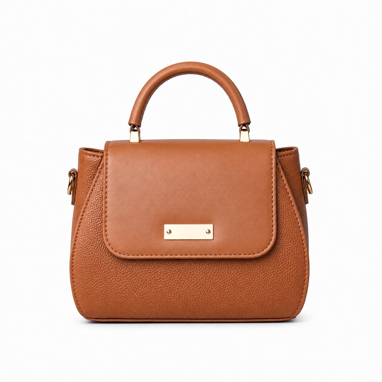 Structured Top-Handle Crossbody Bag
