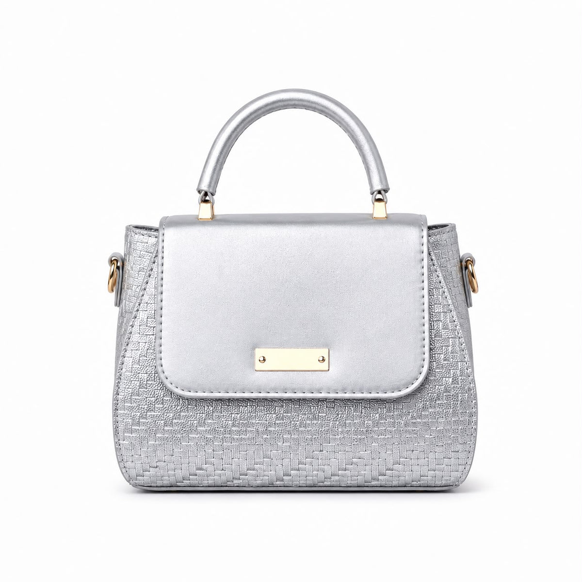 Structured Top-Handle Crossbody Bag