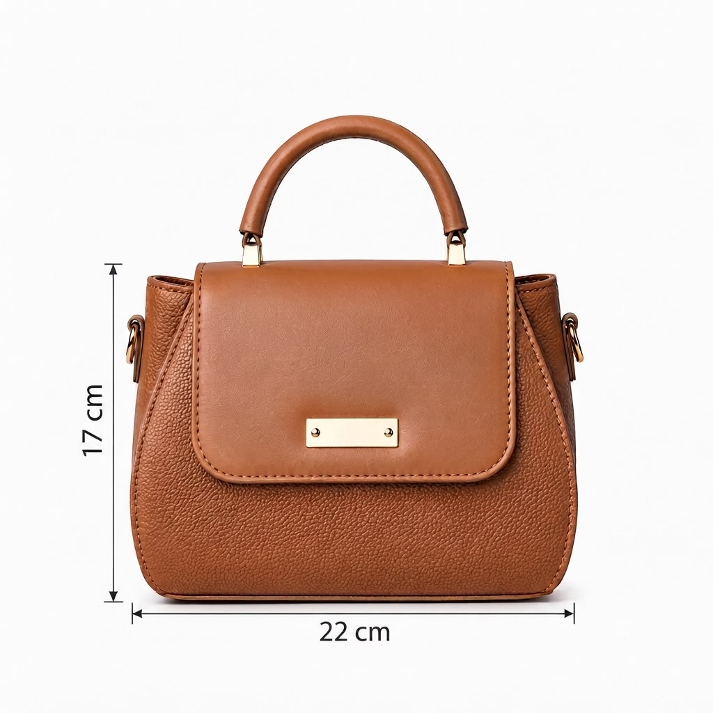 Structured Top-Handle Crossbody Bag
