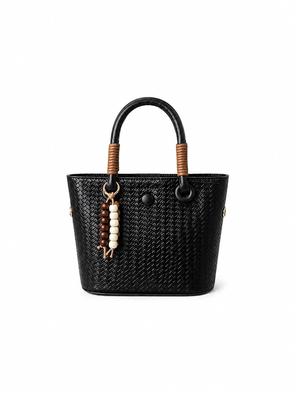Woven Structured Tote Bag