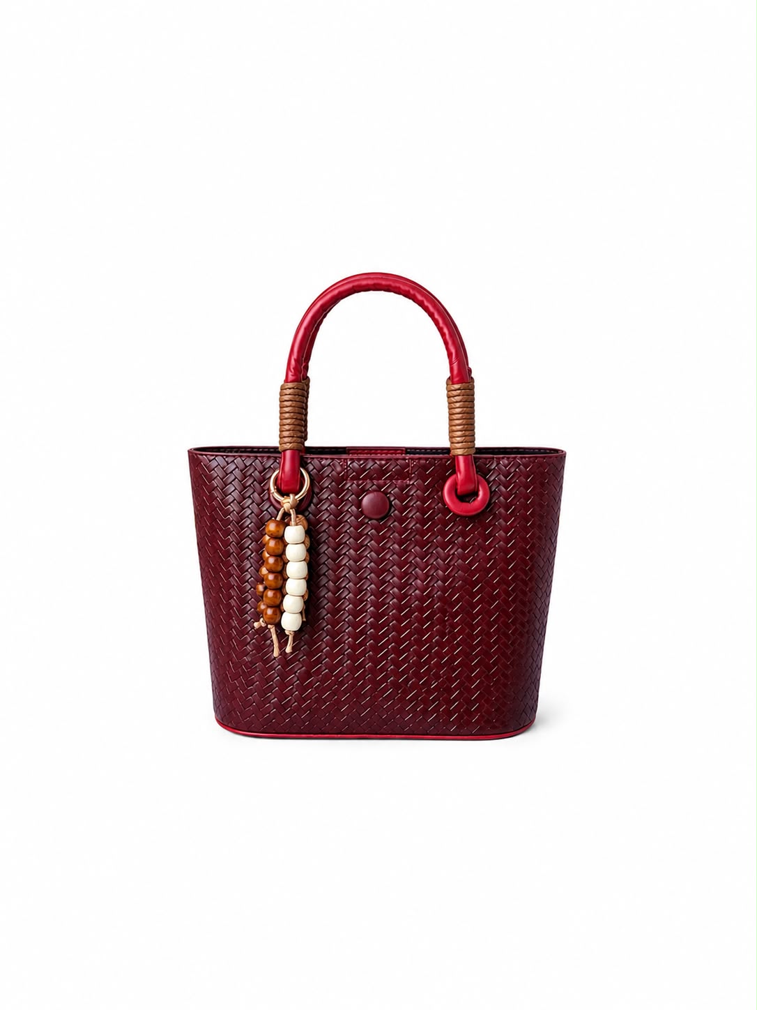 Woven Structured Tote Bag