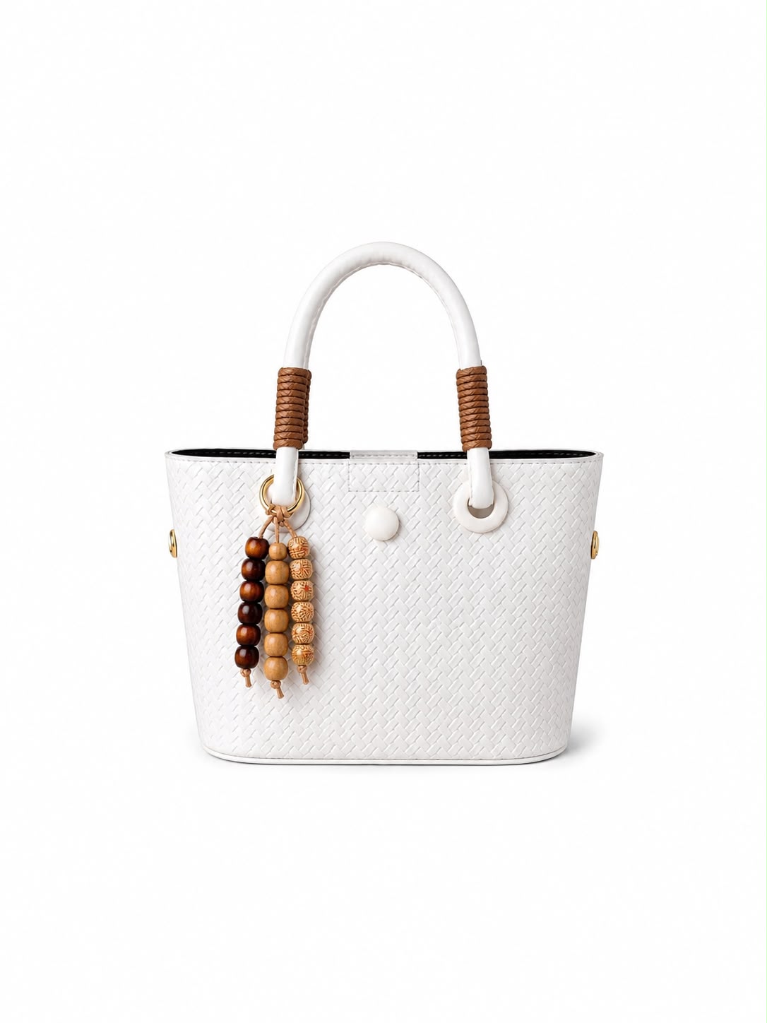 Woven Structured Tote Bag