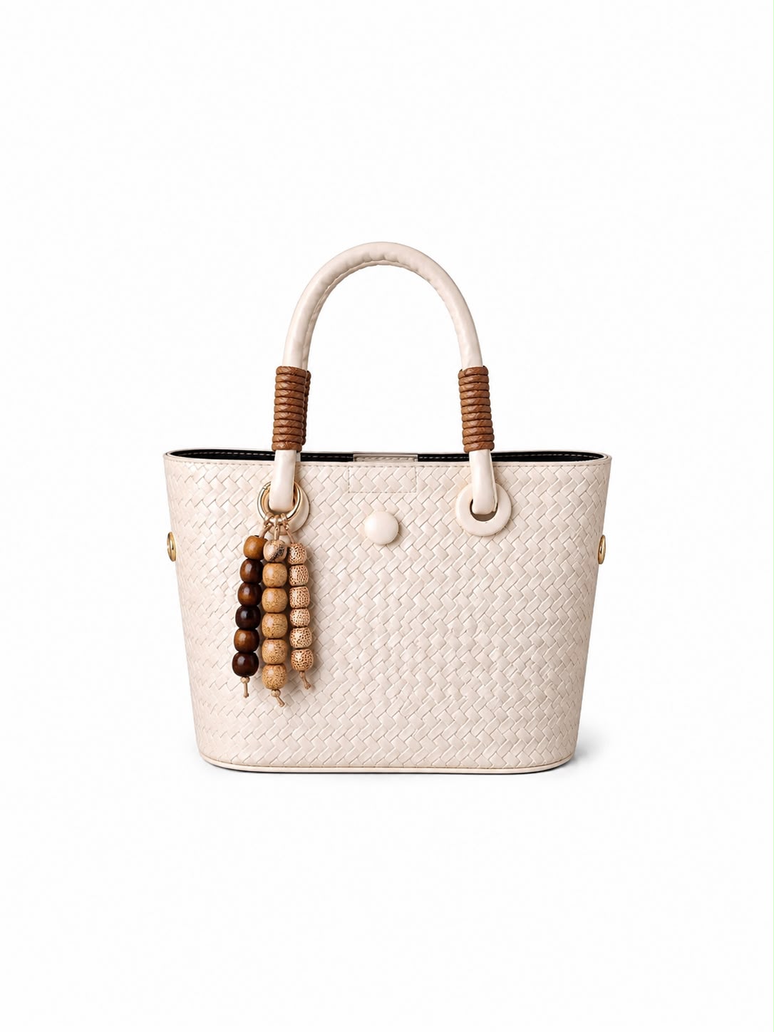 Woven Structured Tote Bag