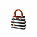Striped Tote Handbag