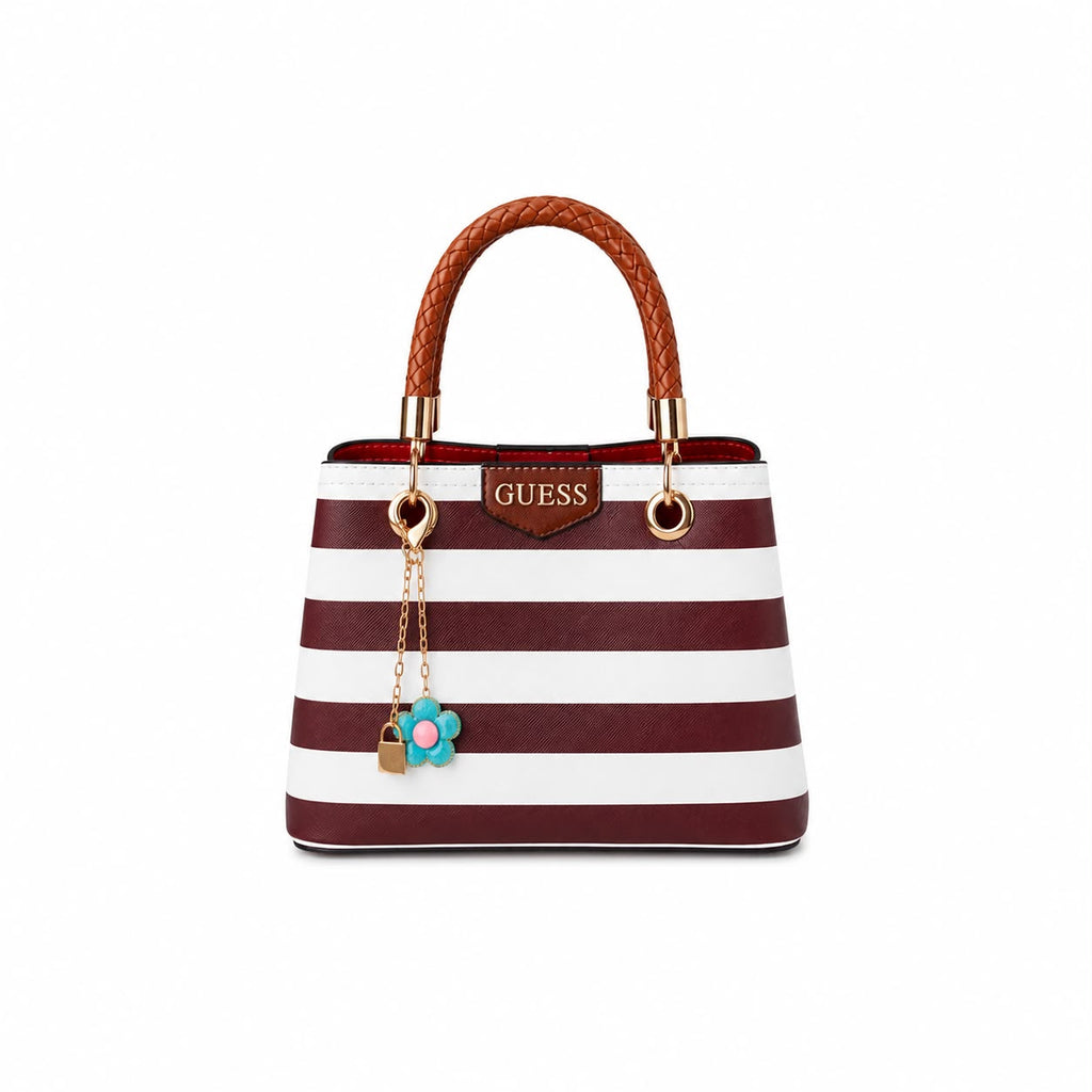Striped Tote Handbag