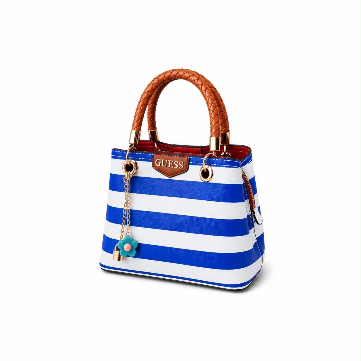 Striped Tote Handbag