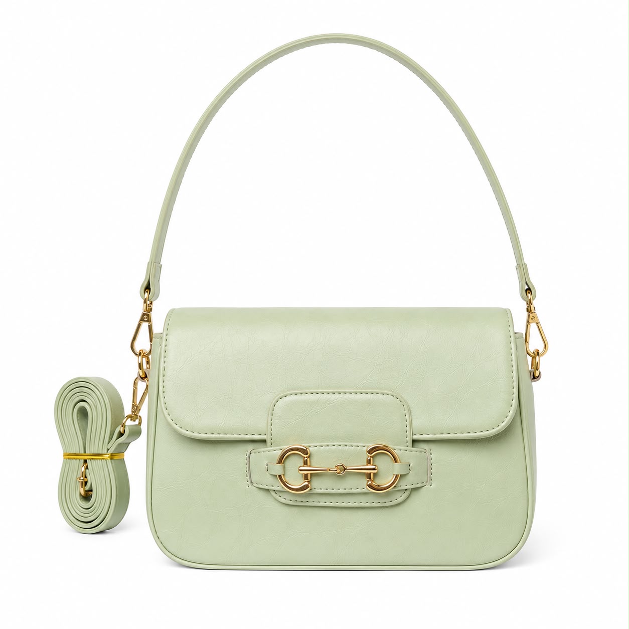 Aria Horsebit Shoulder Bag