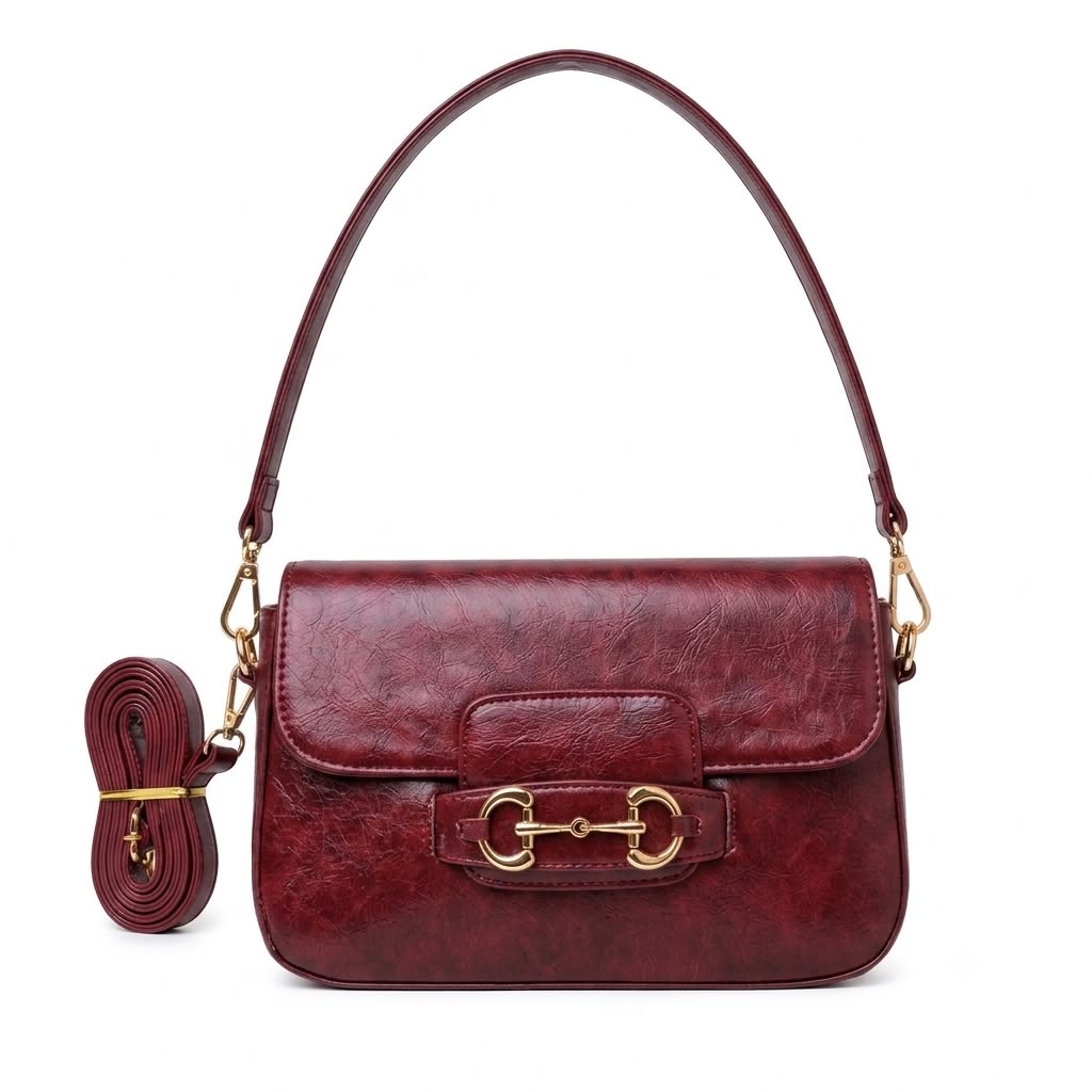 Aria Horsebit Shoulder Bag