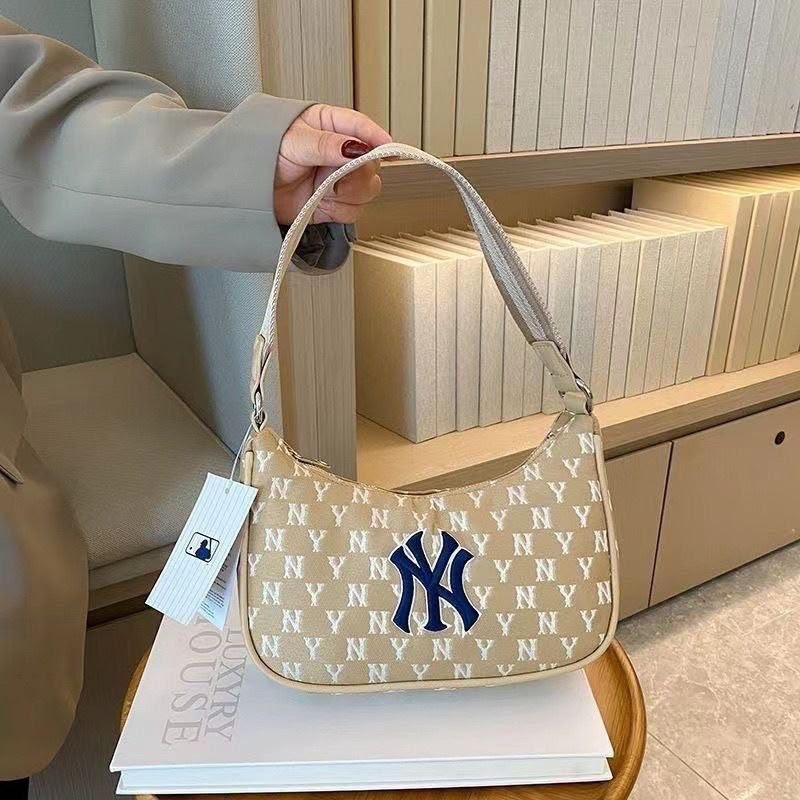NY Monogram Jacquard Shoulder Bag
